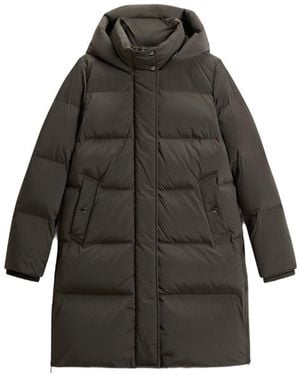 Woolrich Giacca Lunga Imbottita Kelly - Grigio