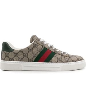 Gucci Ace Gg Trainers - Grey