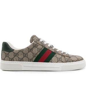 Gucci Ace Gg Trainers - Grey