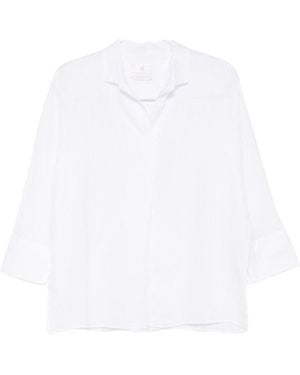Trame Auree Linen Blouse - White
