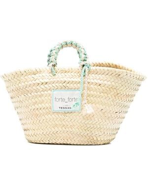 forte_forte Medium Straw Tote Bag - Natural