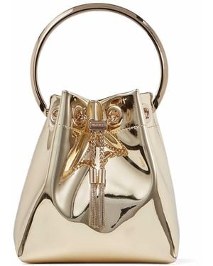 Jimmy Choo Bon Bon Bucket Bag - White