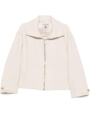 Semicouture Jeanie Wool Coat - White