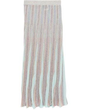 forte_forte Pleated Long Skirt - White