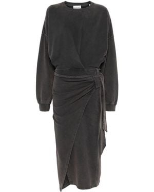 Isabel Marant Sandrina Cotton Long Dress - Black