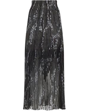 Missoni Pleated Long Skirt - Grey