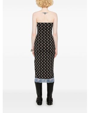 Marine Serre Abito Bustier Moon- Donna - Nero