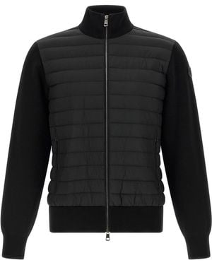 Moncler Padded Cardigan - Black