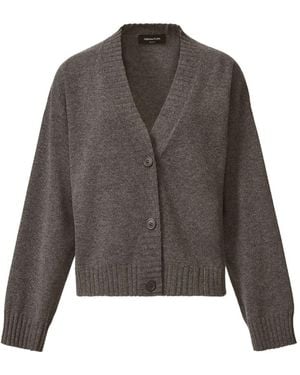Fabiana Filippi Wool V-Necked Cardigan - Grey