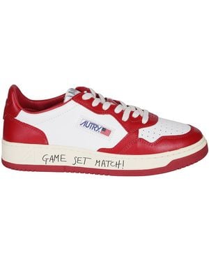 Autry Medalist Low Trainer - Red