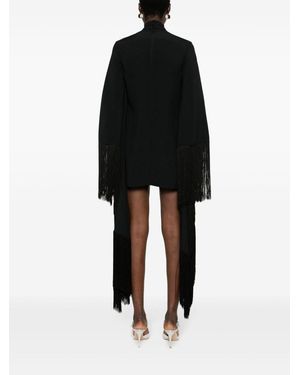 ‎Taller Marmo Mini Del Mar Fringed Mini Dress - Black