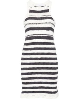 IRO Miyana Striped Mini Dress - White