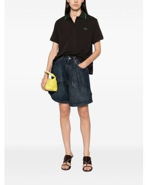 Loewe Anagram Cotton Polo Shirt - Black