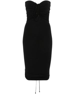 Wolford Mini Abito Fatal Draping - Nero