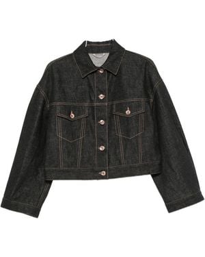 Brunello Cucinelli Denim Cotton Jacket - Black