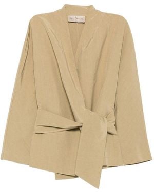 Cortana Simona Linen And Silk Jacket - Natural