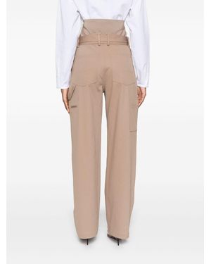 Alaïa Pantalone Cargo In Cotone - Neutro