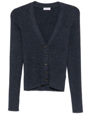 Brunello Cucinelli Wool Cardigan - Blue