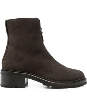 The Row Hike Suede Leather Boots - Black