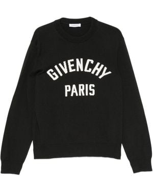 Givenchy Cotton Blend Crewneck Jumper - Black