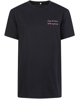 TESSABIT PRIVATE LABEL Lago Di Como Stole My Heart T-Shirt - Black