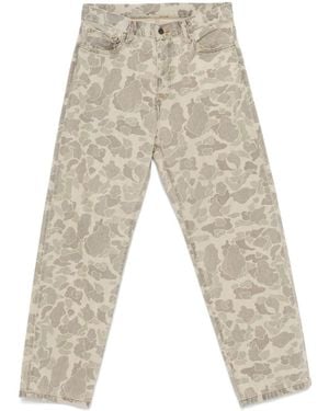 Carhartt Camouflage Organic Cotton Tapered Jeans - Natural