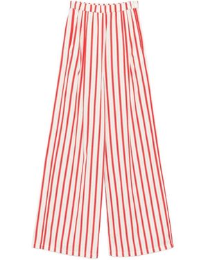 forte_forte Striped Trousers - Red