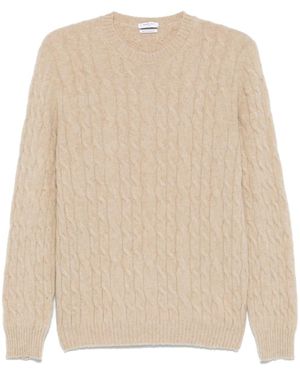 Boglioli Light Cable Knit Sweater - Natural