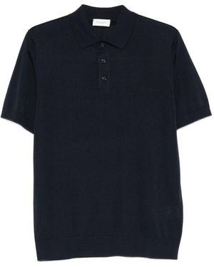 Paolo Pecora Knitted Polo Shirt - Blue