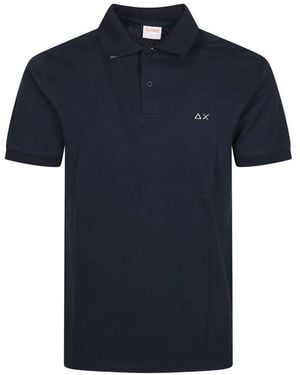 Sun 68 Polo Shirt With Logo - Blue