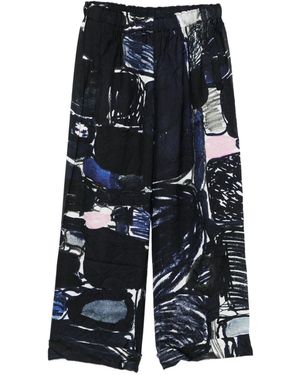 Daniela Gregis Silk Pyjama Pants - Blue