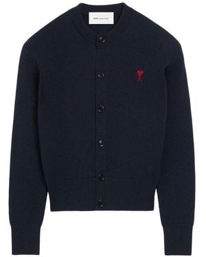 Ami Paris Cardigan - Blu