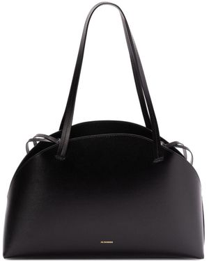 Jil Sander Borsa Curve Media - Nero