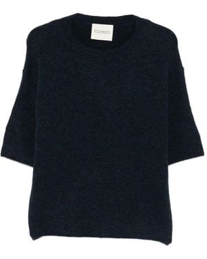 Closed Wool Crewneck Sweater - Blue