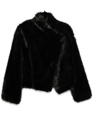 BB COUTURE Jackie Faux Fur Jacket - Black