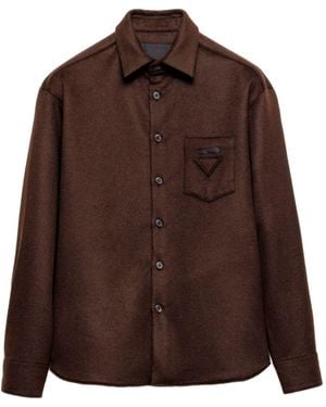 Prada Cashgora Shirt - Brown