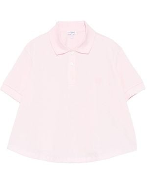 Loewe Cotton Trapeze Polo Shirt - Pink