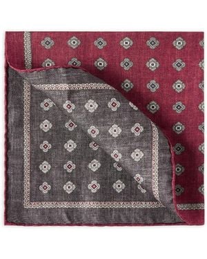 Brunello Cucinelli Foulard Di Seta Stampato - Viola