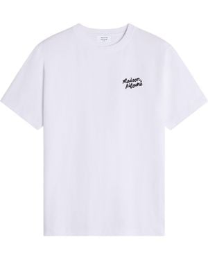 Maison Kitsuné Organic Cotton Mini Tee For - White