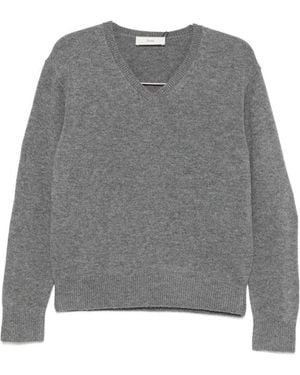 DUNST Wool And Cashmere V-Necked Jumper - Grey