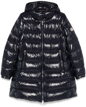 Moncler Courcelles Long Down Jacket - Blue