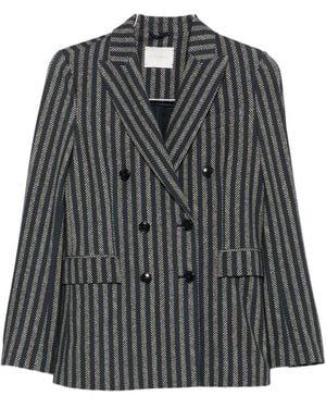 Circolo 1901 Cotton Double-Breasted Jacket - Grey