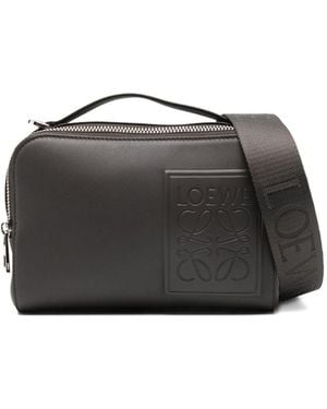 Loewe Camera Mini Leather Crossbody Bag - Black