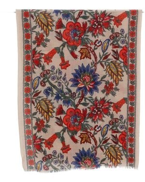 PATCHOULI Printed Wool Stole - Red