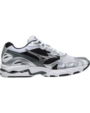 Mizuno Panelled Lace-Up Trainers - White