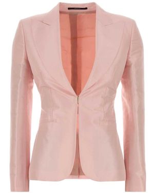 Gucci Wool Single-Breasted Jacket - Pink