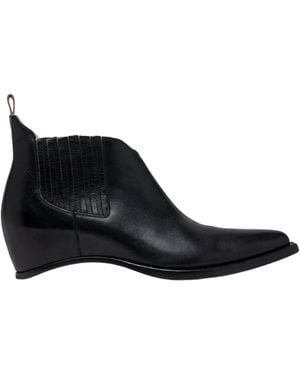 Maison Margiela Heel-Less Western Chelsea Boot - Black