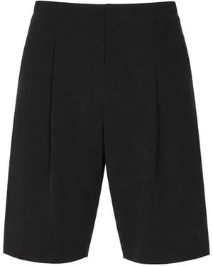 The Row Sayed Wool Bermuda Shorts - Black