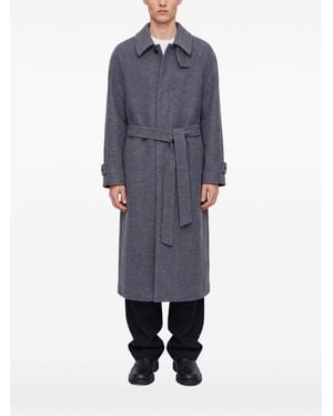 DUNST Wool And Cashmere Blend Coat - Blue