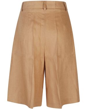 ACTUALEE Linen Shorts - Natural